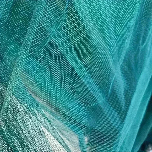 Revelry Cora Tulle v Neck Maxi Dress Classic Emerald 336 Womens 8 - Picture 14 of 16